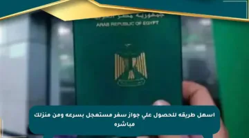 أسهل طريقة للحصول على جواز سفر مستعجل بسرعة ومن منزلك مباشرة